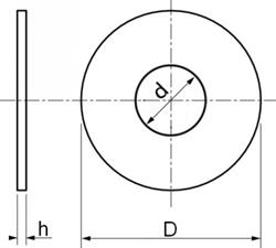 Washer DIN 9021 (DIN-EN-ISO 7093)