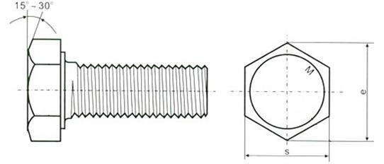 Bolts DIN 933 (DIN-EN-ISO 4017)