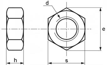 Гайки DIN 934 (DIN-EN-ISO 4032)